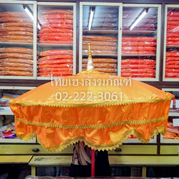 สัปทนผ้าตาด สีทองเข้ม